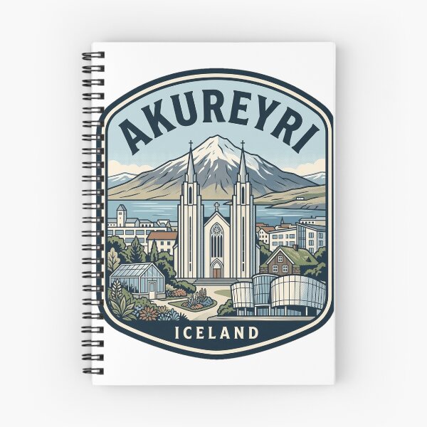 Item preview, Akureyri Iceland Vintage Travel Badge designed and sold by k3rstman1.