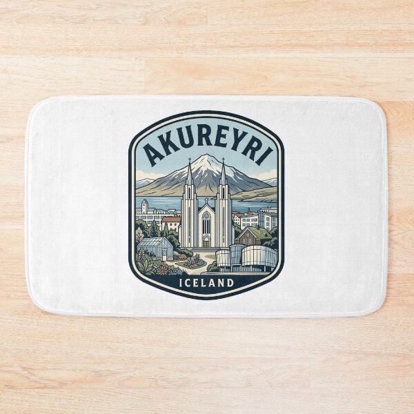 Item preview, Akureyri Iceland Vintage Travel Badge designed and sold by k3rstman1.