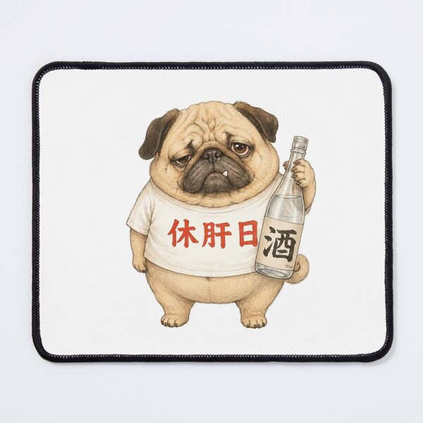 Item preview, Funny Pug Rest Day designed and sold by tac33.