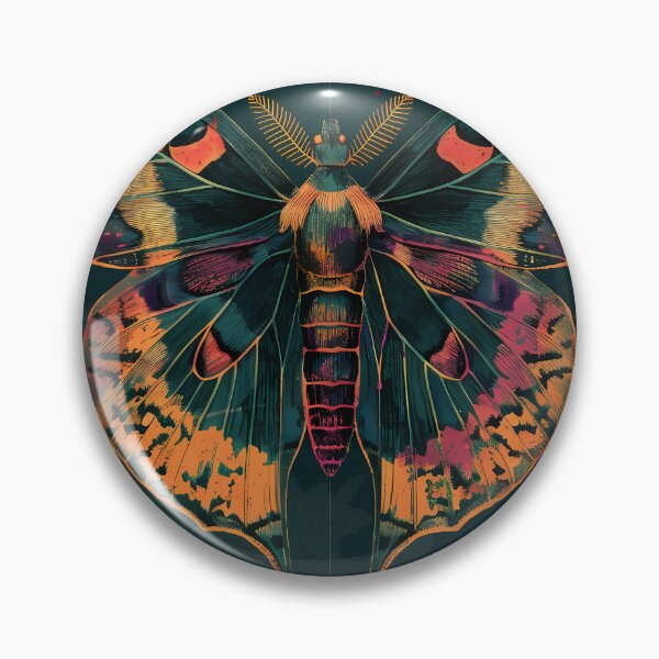 Artikelvorschau, Vibrant Vintage Moth – Dark Academia Grunge Illustration entworfen und verkauft von Artdavesalzburg.