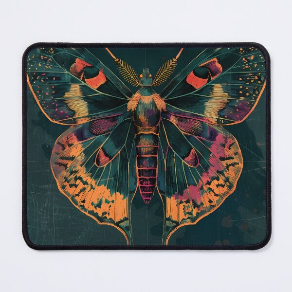 Item preview, Vibrant Vintage Moth – Dark Academia Grunge Illustration designed and sold by Artdavesalzburg.