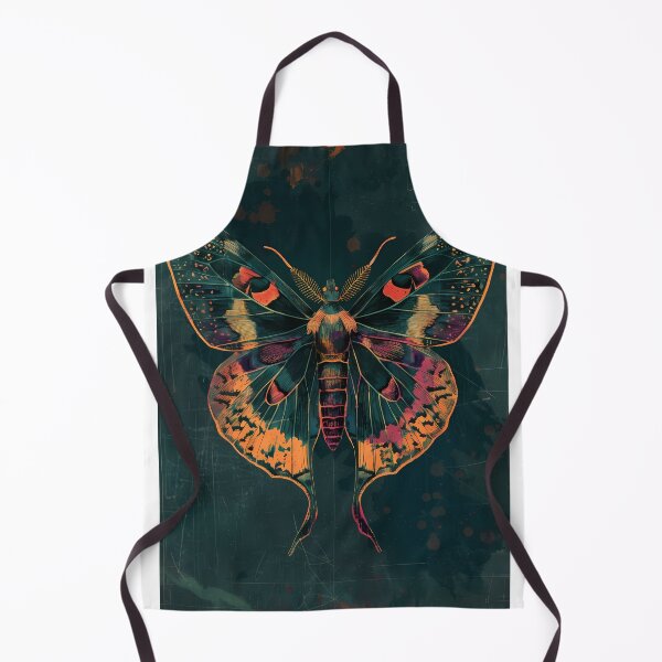 Item preview, Vibrant Vintage Moth – Dark Academia Grunge Illustration designed and sold by Artdavesalzburg.