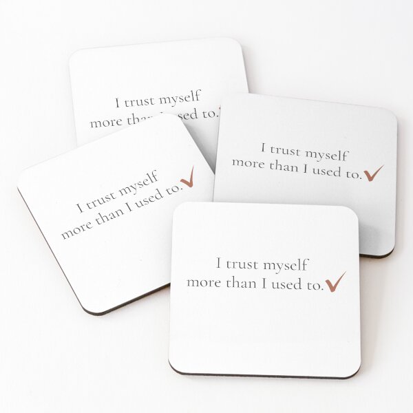 Item preview, I Trust Myself More Than I Used To - Minimalist Self Growth Quote Shirt designed and sold by DaysLoading.