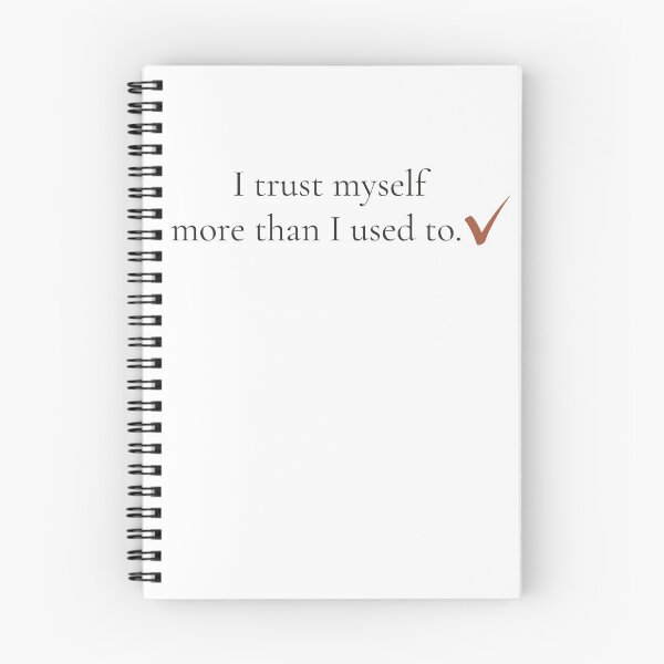 Item preview, I Trust Myself More Than I Used To - Minimalist Self Growth Quote Shirt designed and sold by DaysLoading.