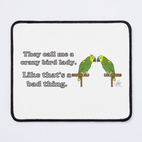 Item preview, Crazy Bird Lady Blue-Fronted Amazons designed and sold by Laughing Parrot Studio.