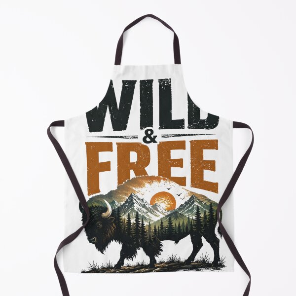 Item preview, Wild & Free Bison Mountain Wilderness Outdoor Adventure Design designed and sold by CKADigital.
