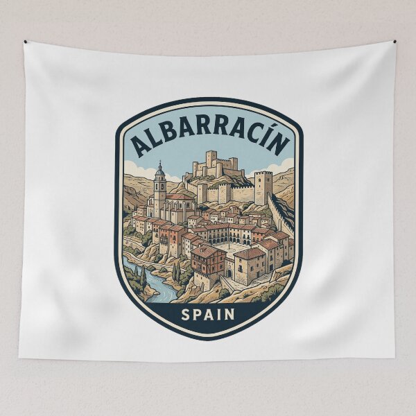 Item preview, Vintage Albarracin Spain Travel Emblem designed and sold by k3rstman1.
