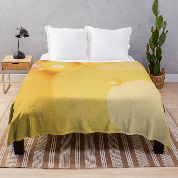 Item preview, Golden Yellow Abstract Bubbles – Oil and Water Macro Print designed and sold by BuckaBaby.