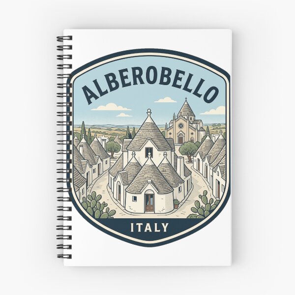 Item preview, Alberobello Italy Trulli Houses Vintage Travel Badge designed and sold by k3rstman1.