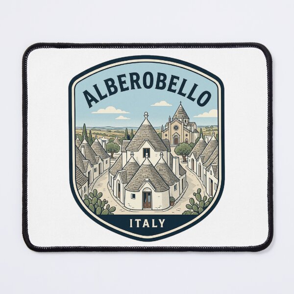 Item preview, Alberobello Italy Trulli Houses Vintage Travel Badge designed and sold by k3rstman1.