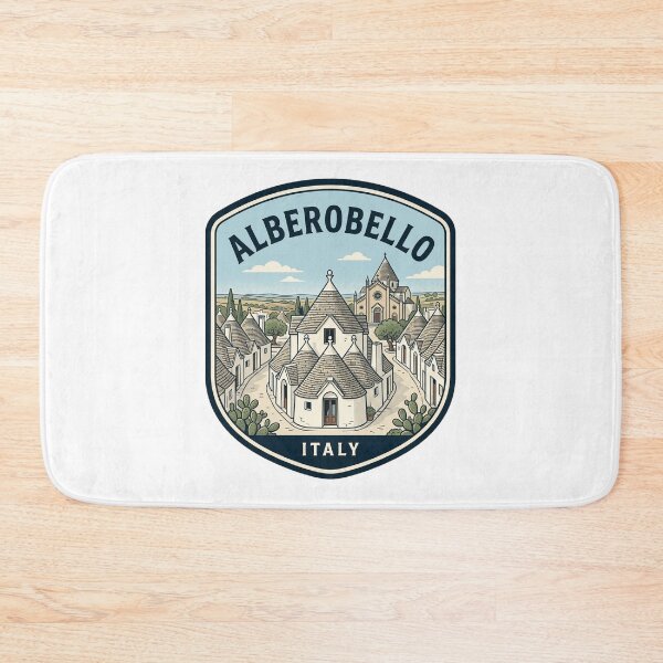Item preview, Alberobello Italy Trulli Houses Vintage Travel Badge designed and sold by k3rstman1.
