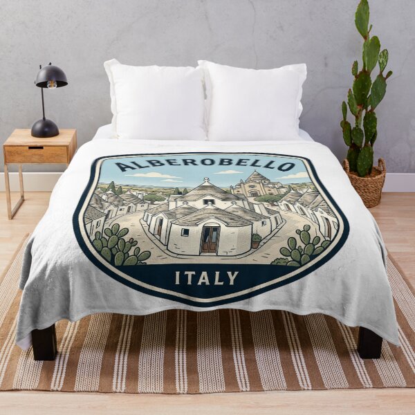 Item preview, Alberobello Italy Trulli Houses Vintage Travel Badge designed and sold by k3rstman1.