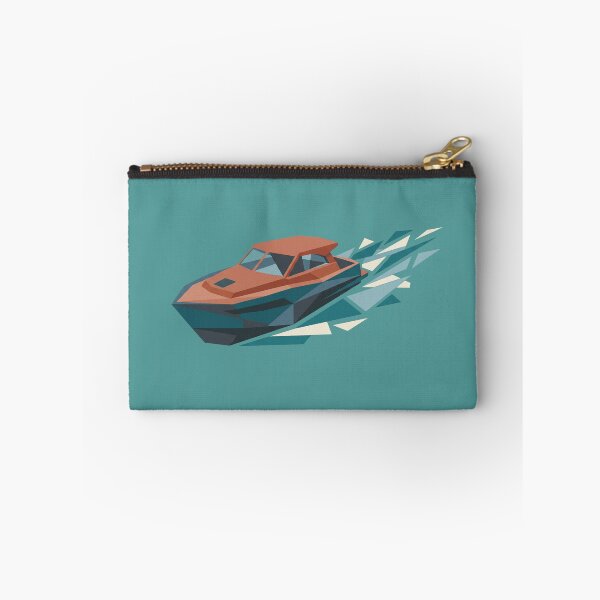 Item preview, Geometric Low Poly Speedboat Vector Art designed and sold by KiwiRider.