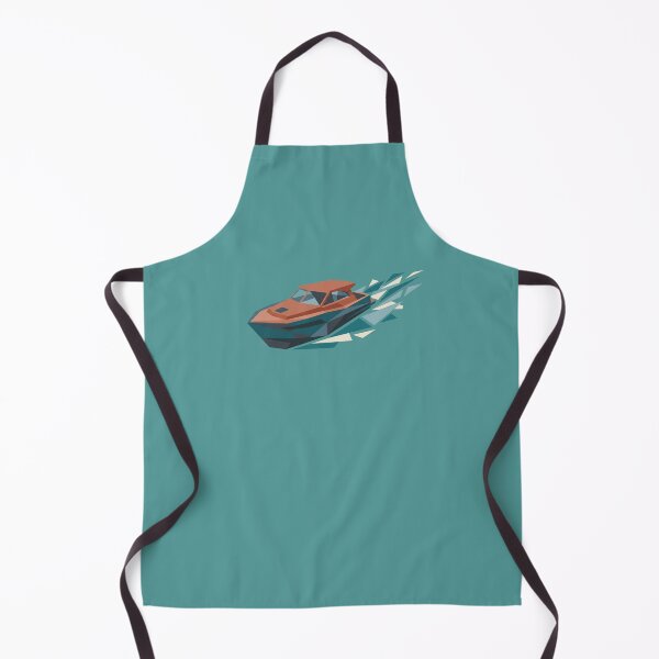 Item preview, Geometric Low Poly Speedboat Vector Art designed and sold by KiwiRider.