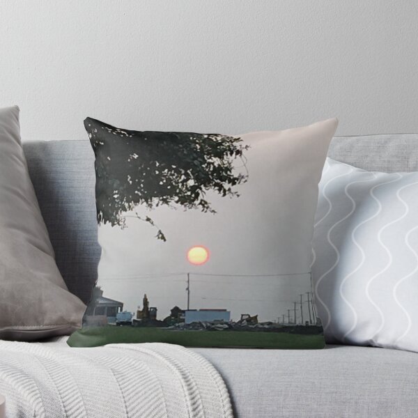 Item preview, Golden Sunset Over Industrial Landscape and Open Field Art Print designed and sold by KaleChub.