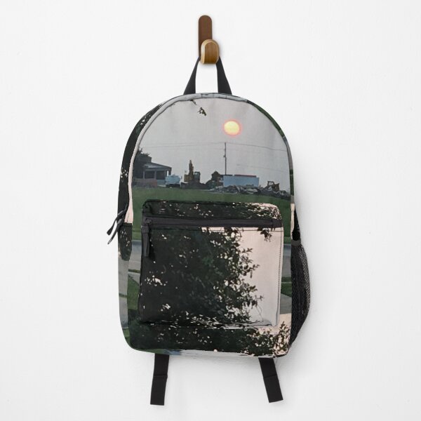 Item preview, Golden Sunset Over Industrial Landscape and Open Field Art Print designed and sold by KaleChub.
