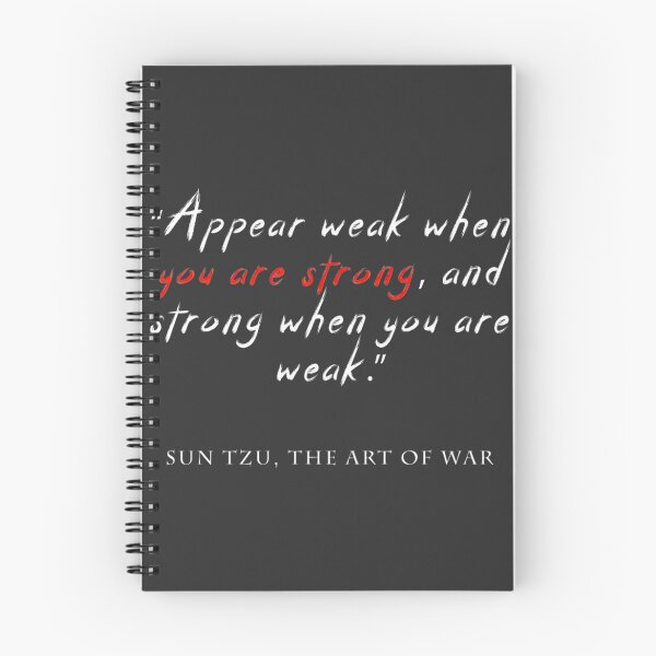Item preview, Appear Weak When You Are Strong Sun Tzu Art Of War Quote Design ⭐⭐⭐⭐⭐ designed and sold by KatiraMiasha.