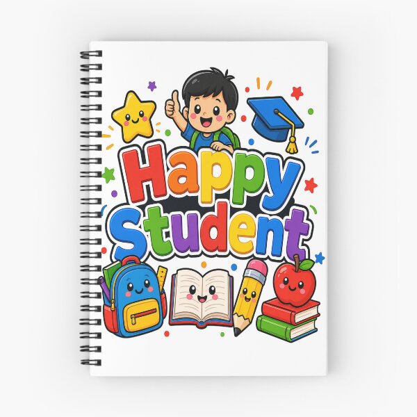 Item preview, Happy Student Kawaii Back to School Graduation Boy Supplies designed and sold by shemodas.