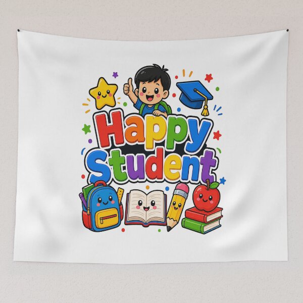 Item preview, Happy Student Kawaii Back to School Graduation Boy Supplies designed and sold by shemodas.