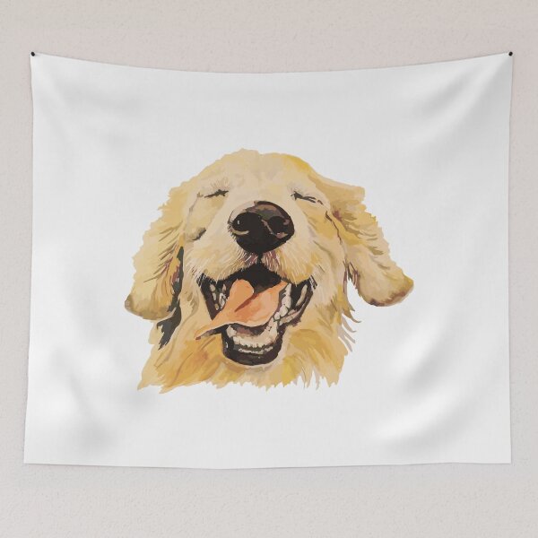 Item preview, Happy Joyful Golden Retriever Dog designed and sold by countrymouse.