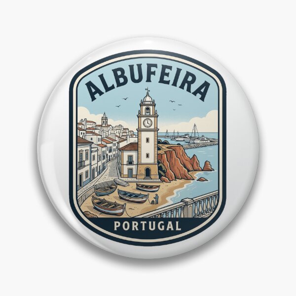 Item preview, Albufeira Portugal Vintage Travel Badge designed and sold by k3rstman1.