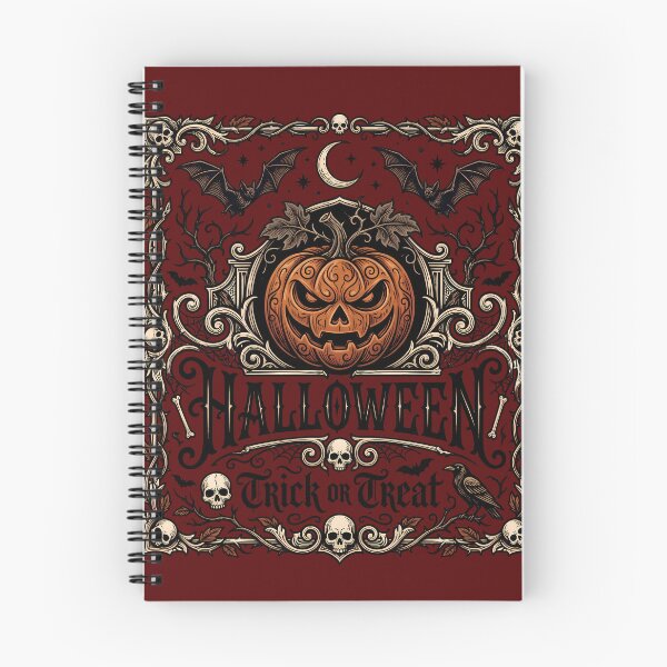 Item preview, Halloween Trick Or Treat Vintage Ornate Jack O Lantern Poster designed and sold by DarkOriginArts.