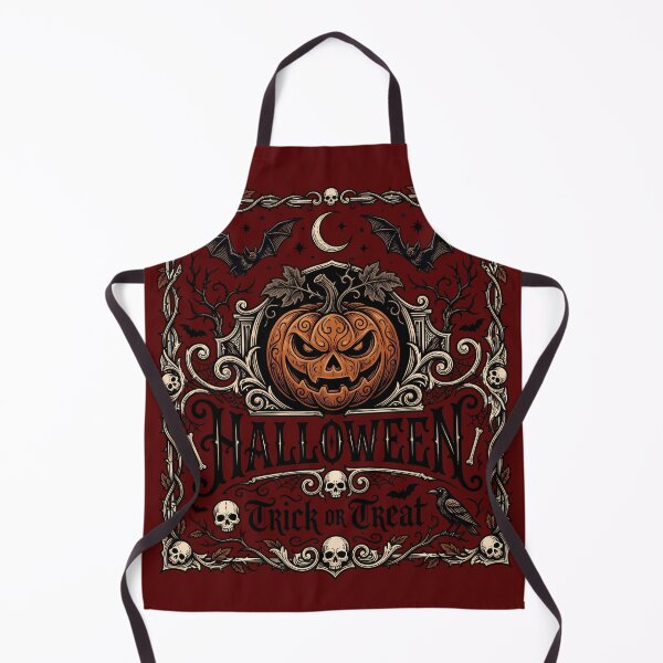 Item preview, Halloween Trick Or Treat Vintage Ornate Jack O Lantern Poster designed and sold by DarkOriginArts.