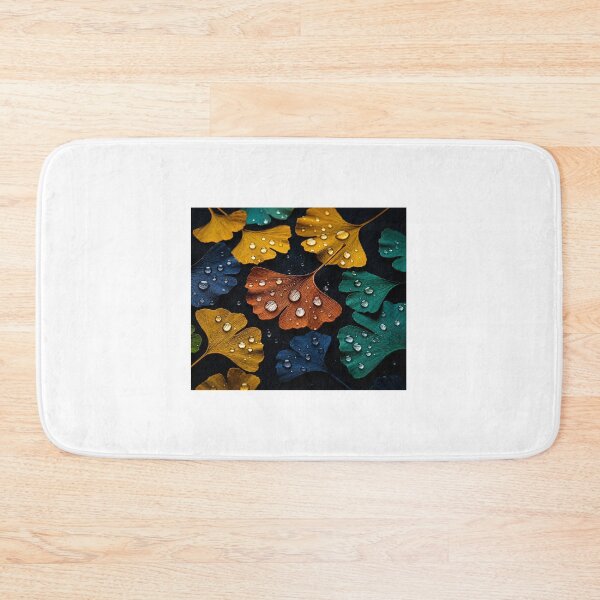 Item preview, Vibrant Ginkgo Leaves With Droplets Mouse pad  designed and sold by Designertanya.