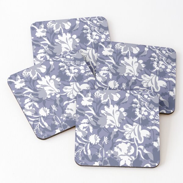 Item preview, Veiled flora -  lavender grey designed and sold by Fabricatemyart.