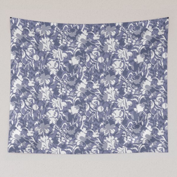 Item preview, Veiled flora -  lavender grey designed and sold by Fabricatemyart.