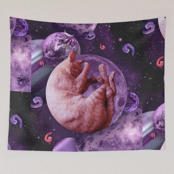 Item preview, Cat shrimp in space. Purple designed and sold by mgro-art.
