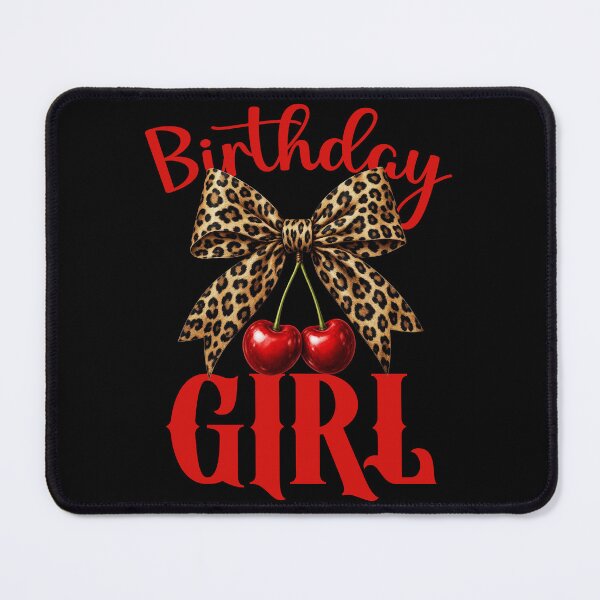 Item preview, Birthday Girl Leopard Coquette Bow Red Cherry Bday Women designed and sold by Trendvia .