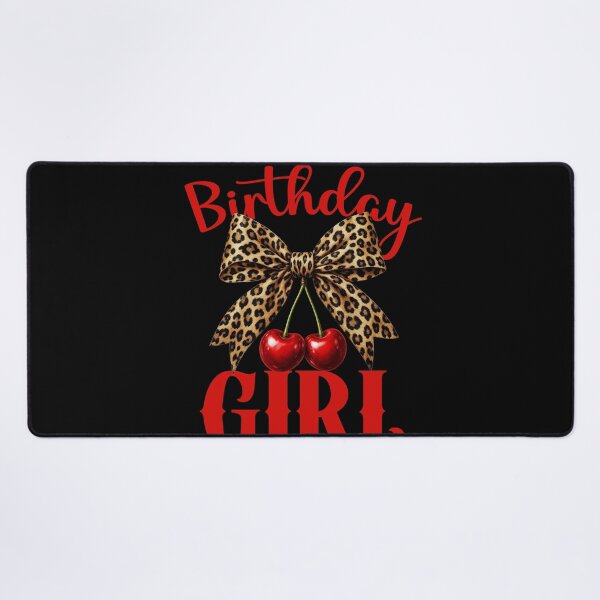 Item preview, Birthday Girl Leopard Coquette Bow Red Cherry Bday Women designed and sold by Trendvia .