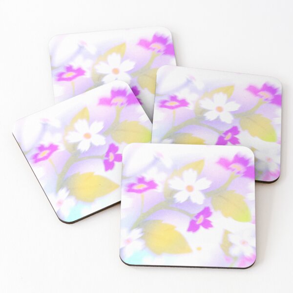 Item preview, Soft Pastel Floral Blur – Dreamy Pink and Purple Flowers Print designed and sold by BuckaBaby.