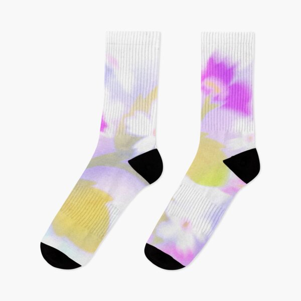 Item preview, Soft Pastel Floral Blur – Dreamy Pink and Purple Flowers Print designed and sold by BuckaBaby.