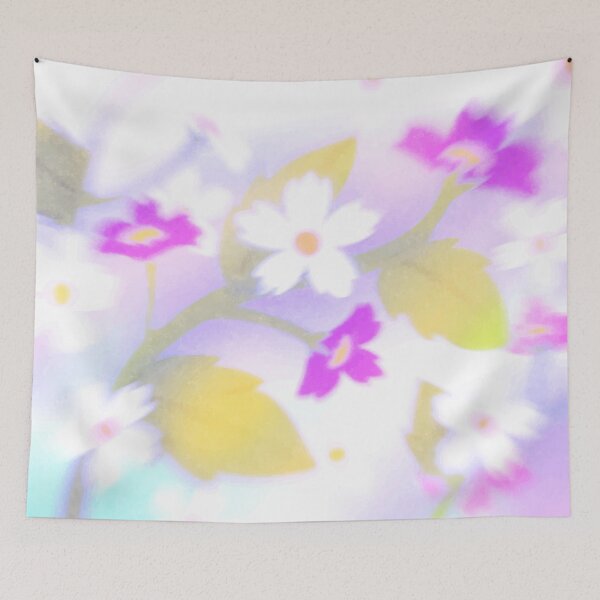 Item preview, Soft Pastel Floral Blur – Dreamy Pink and Purple Flowers Print designed and sold by BuckaBaby.