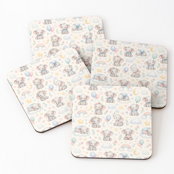 Item preview, Baby Elephant Nursery designed and sold by Side Quest Co..