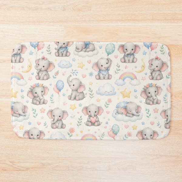 Item preview, Baby Elephant Nursery designed and sold by Side Quest Co..
