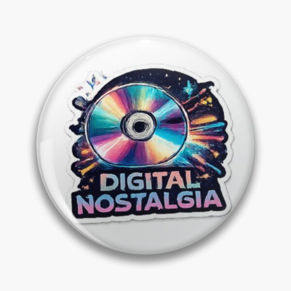 Item preview, Digital Nostalgia – Holographic CD Retro Y2K Aesthetic Vinyl Decal designed and sold by boxenbrain.