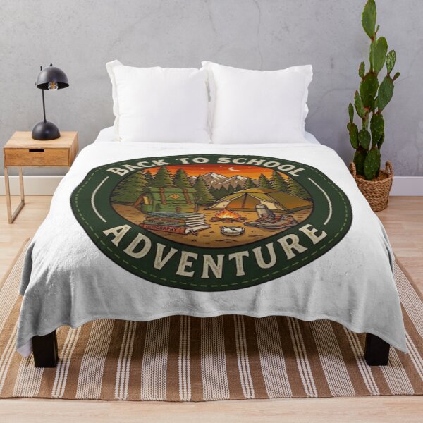 Item preview, Back to School Adventure – Vintage Outdoor Camping & Hiking Badge designed and sold by GabeMountainArt.