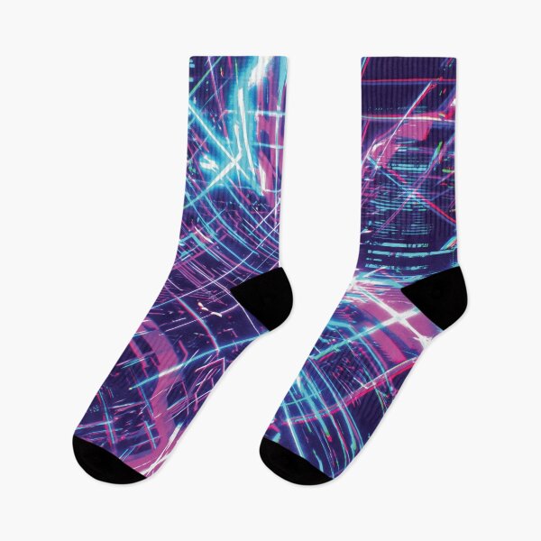 Item preview, Neon Retro Video Glitch Texture designed and sold by Designial.