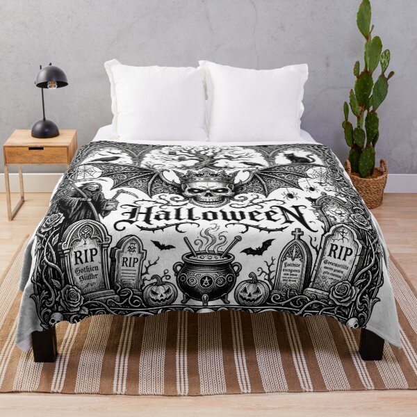 Item preview, Halloween Winged Skull Grim Reaper Graveyard Gothic Engraving designed and sold by DarkOriginArts.