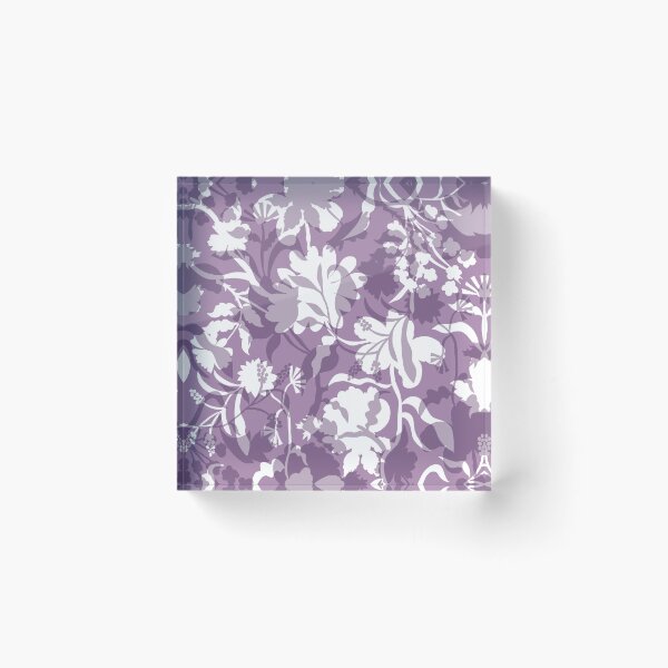 Item preview, Veiled flora -  lavender mauve designed and sold by Fabricatemyart.