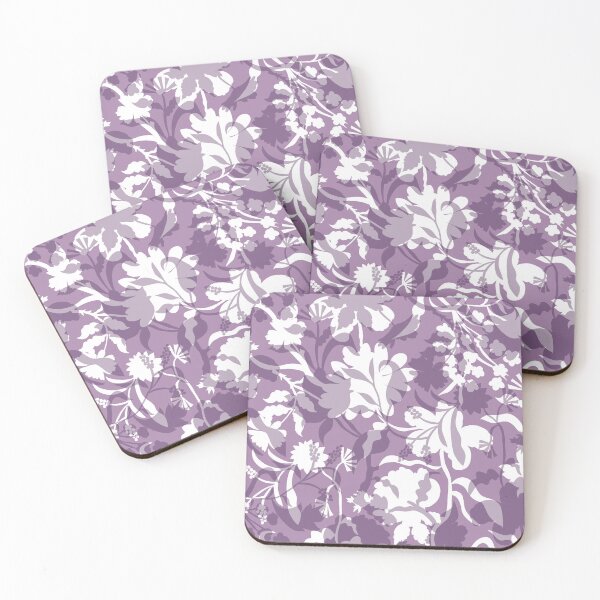 Item preview, Veiled flora -  lavender mauve designed and sold by Fabricatemyart.