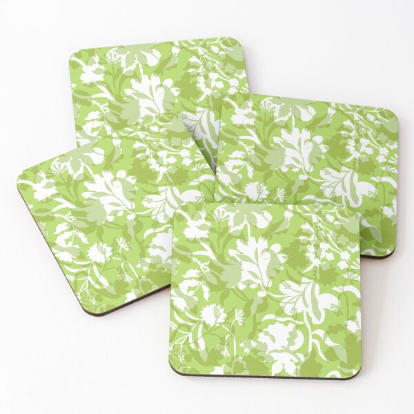 Item preview, Veiled flora - Acid Green designed and sold by Fabricatemyart.