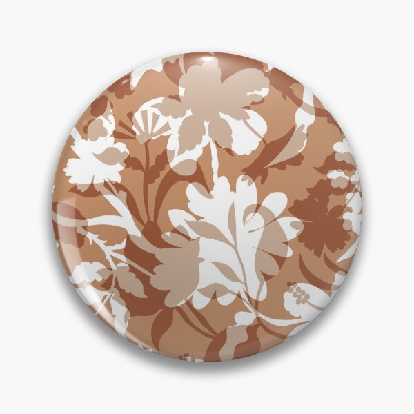 Item preview, Veiled flora - copper brown designed and sold by Fabricatemyart.