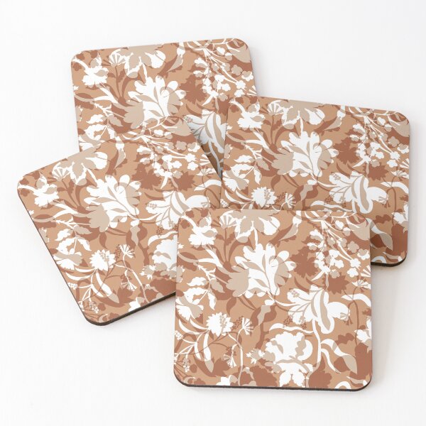 Item preview, Veiled flora - copper brown designed and sold by Fabricatemyart.