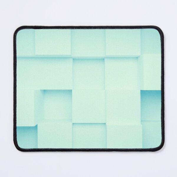 Item preview, 3D Cube Pattern – Light Blue Geometric Abstract Print designed and sold by BuckaBaby.