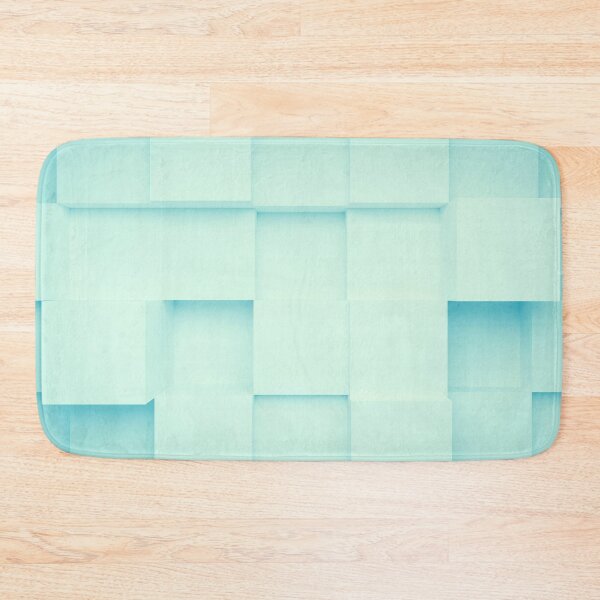 Item preview, 3D Cube Pattern – Light Blue Geometric Abstract Print designed and sold by BuckaBaby.