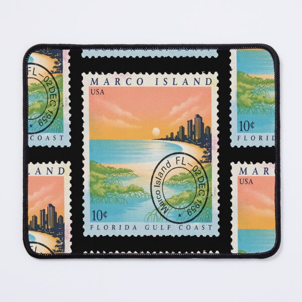 Item preview, Marco Island Florida Crescent Beach Luxury Coast Stamp Sticker designed and sold by stickercuffs.